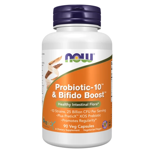 NOW - Probiotic-10 & Bifido Boost - 90 kapsułek